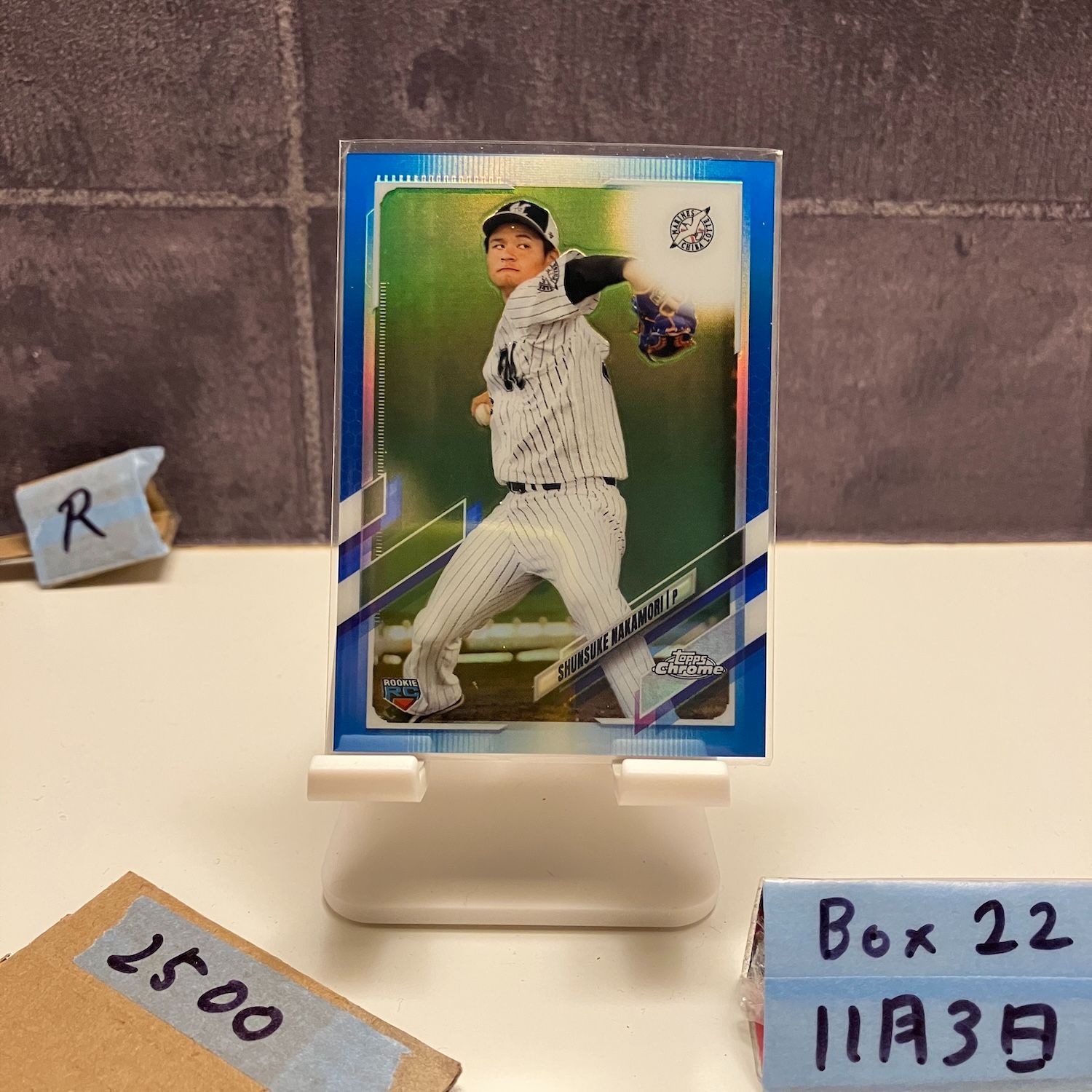 2021 Topps Chrome NPB 中森俊介 065/150 千葉ロッテマリーンズ Blue