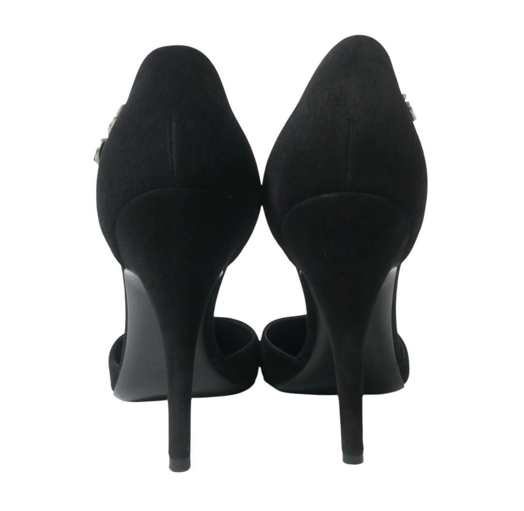 CHANEL　シャネル　ハイヒール　パンプス　37C 美品 CHANEL シャネル 37C 約23.5〜24㎝ ココマーク スエード×エナメル