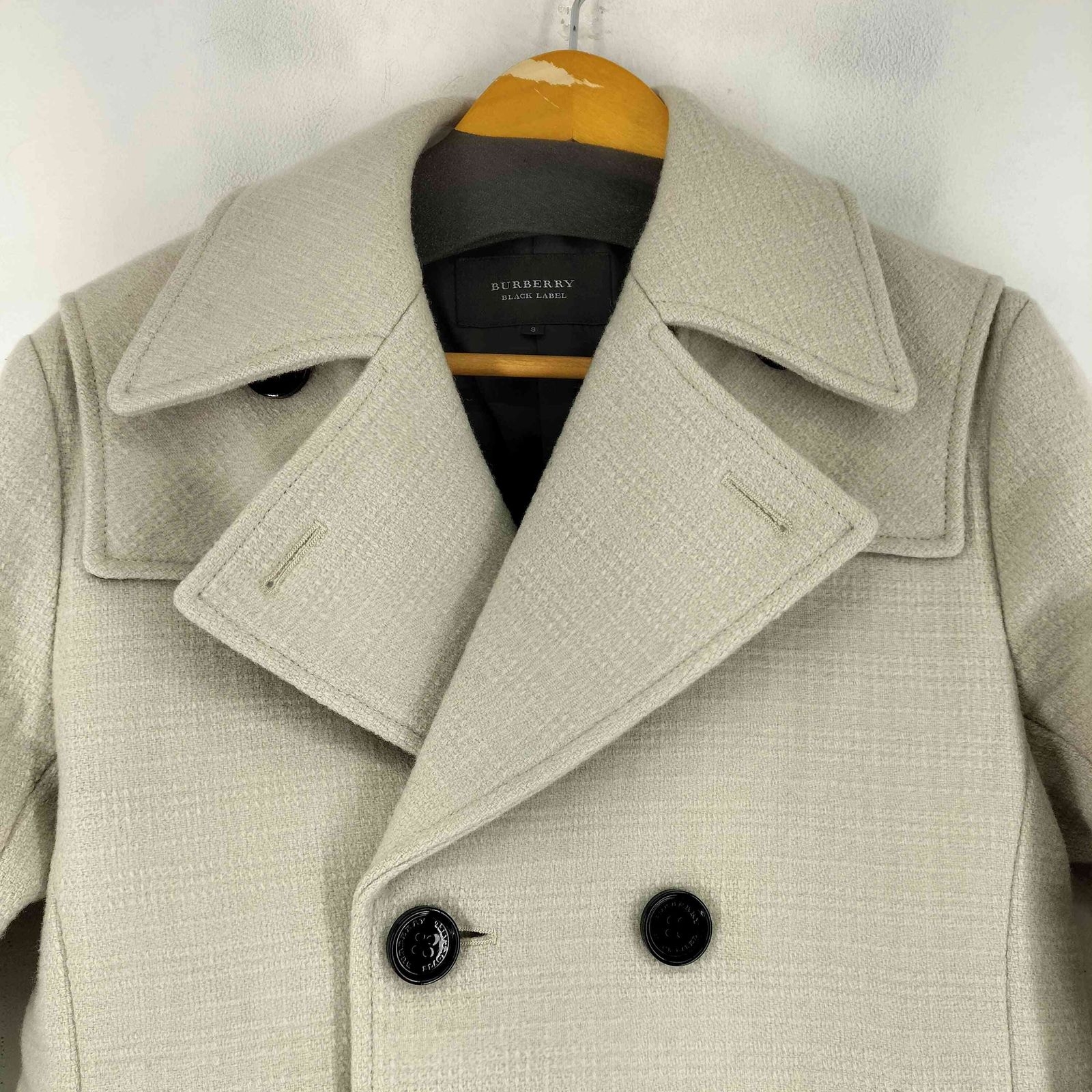 バーバリーブラックレーベル BURBERRY BLACK LABEL ウールピーコート