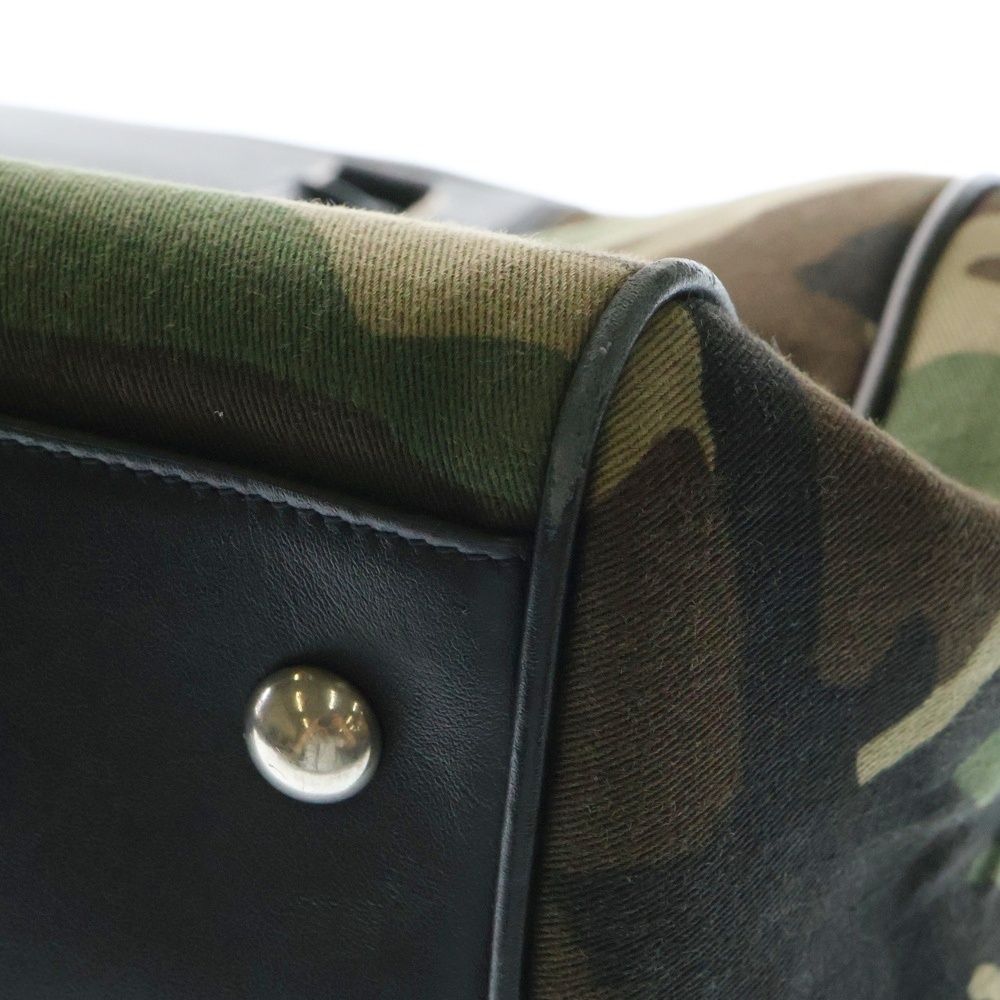 SAINT LAURENT PARIS (サンローランパリ) 迷彩柄 ボストンバッグ カモ