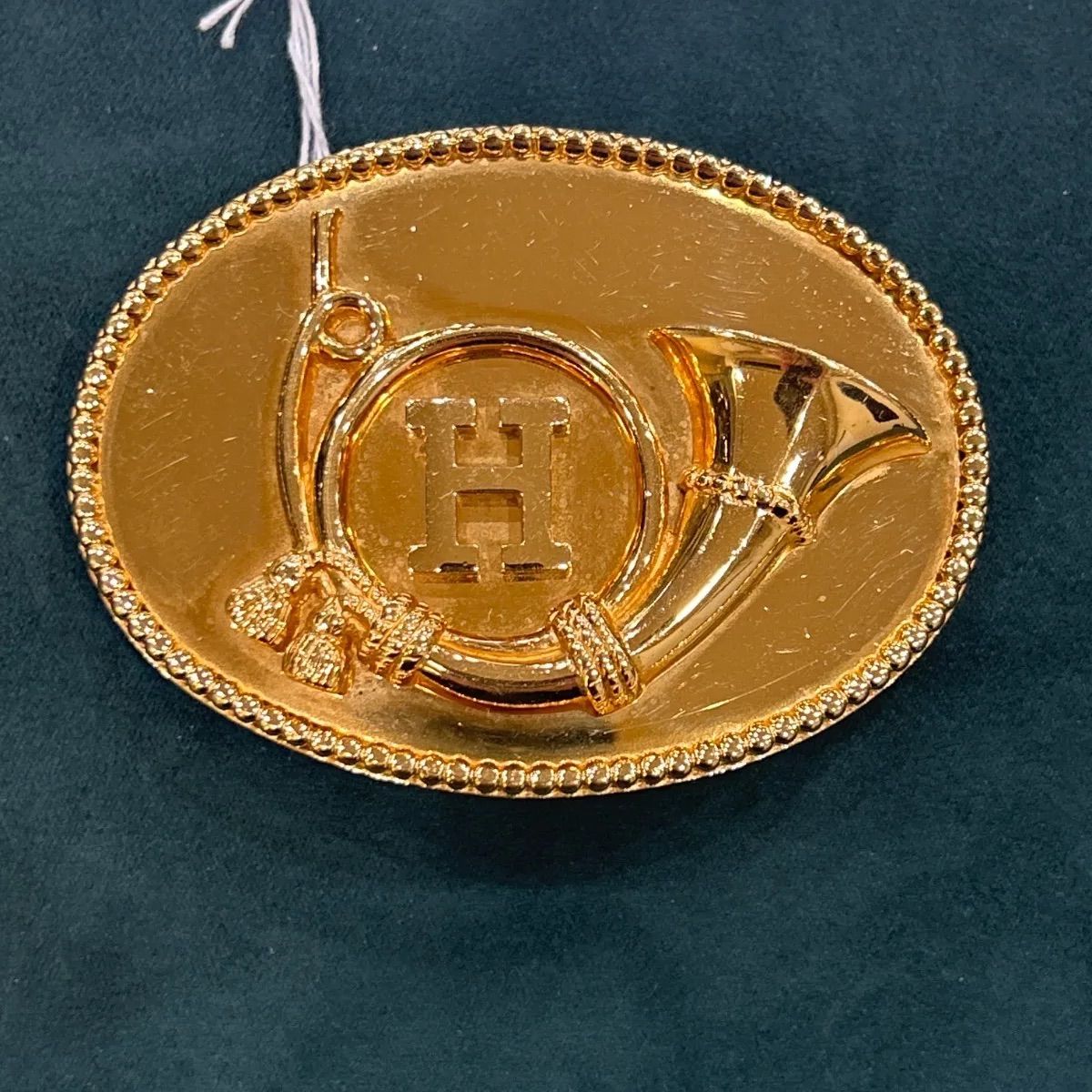 HERMES ベルトバックル 狩猟ラッパ