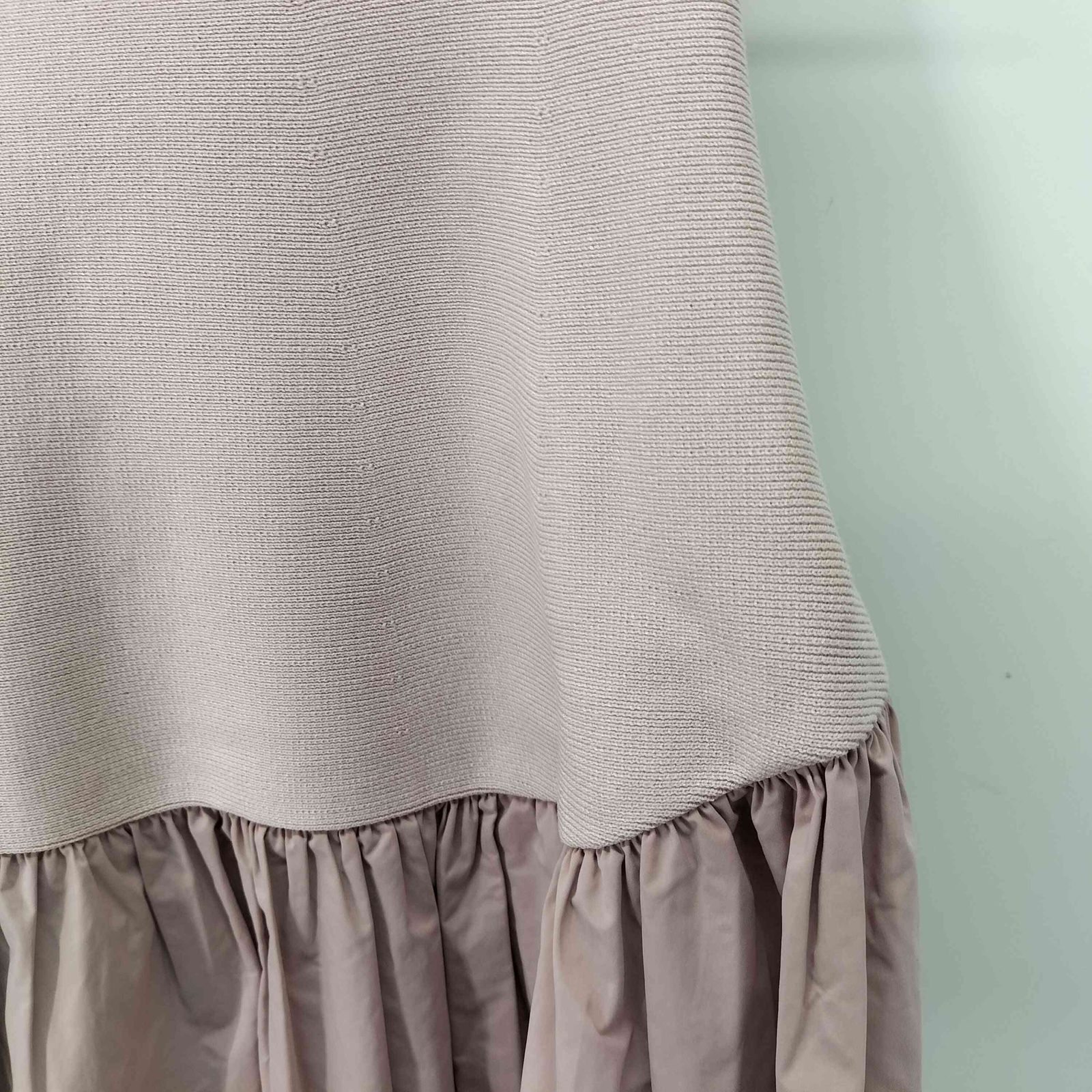 ジルスチュアート JILLSTUART ニットドッキングタフタスカート