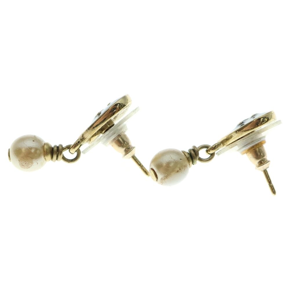 CHANEL ゴールド&パール　ピアス CHANEL（シャネル） K18YG イエローゴールド ココクラッシュ ピアス