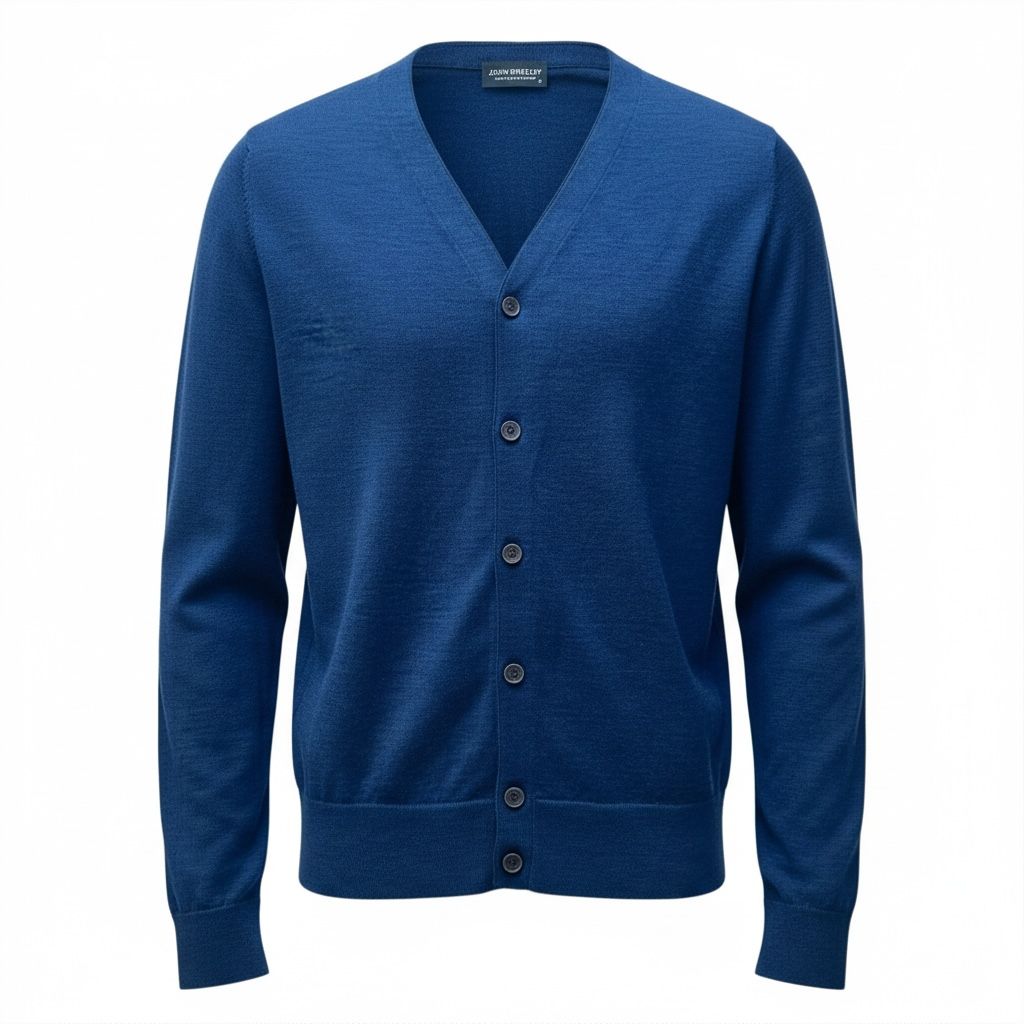 極美品 JOHN SMEDLEY ジョスメドレー ニット カーディガン メンズ M