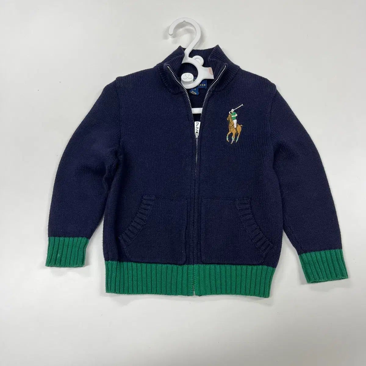 2t 90 ラルフローレン Polo Kids(ポロキッズ) ビックポニー ニット