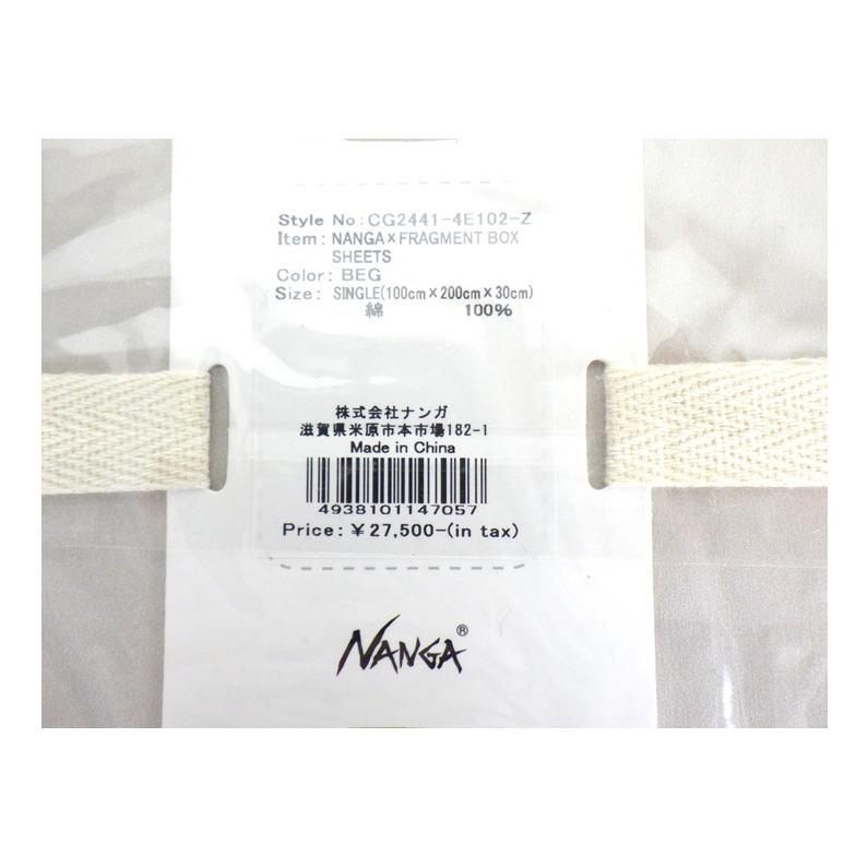 フラグメント FRAGMENT × ナンガ NANGA 【 CG2441 4E102 Z 】 ボックス