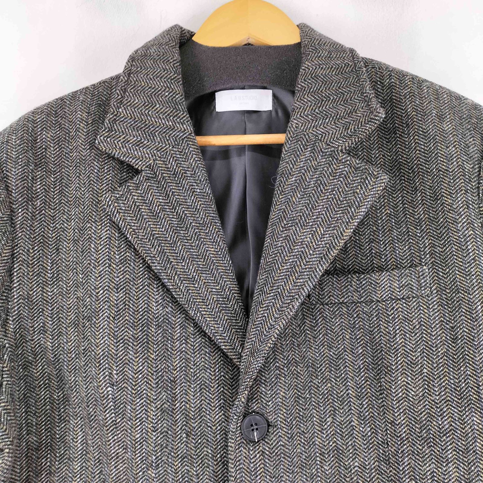 ユーズドフルギ USED古着 NUGU ツイードテーラードジャケット メンズ