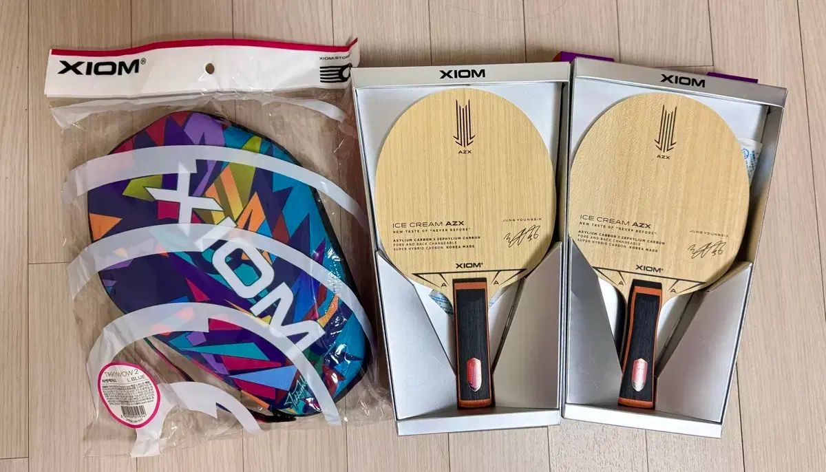 정영식 アイスクリーム AZX 卓球 ラケット XIOM ティキワウ ケース2