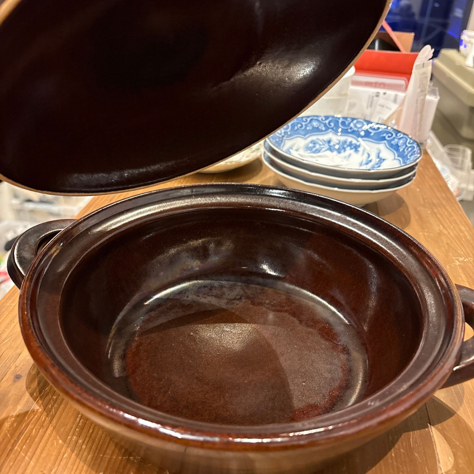 併売品 studio m スタジオエム DAUBE ドゥーブ ブラウン brown 茶色 土鍋