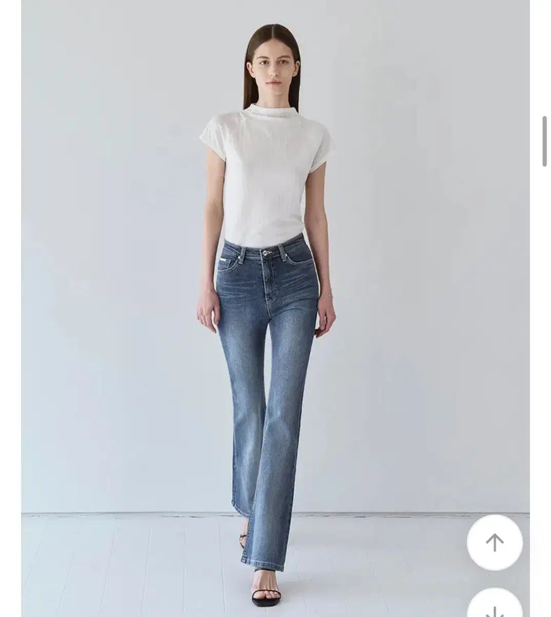 HAWA アマルフィ オール ブラッシュ ブーツカット デニム