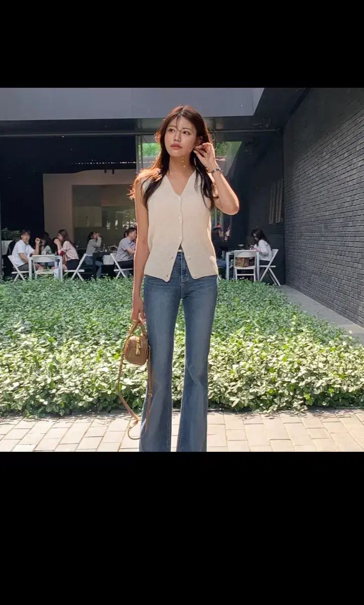 HAWA アマルフィ オール ブラッシュ ブーツカット デニム