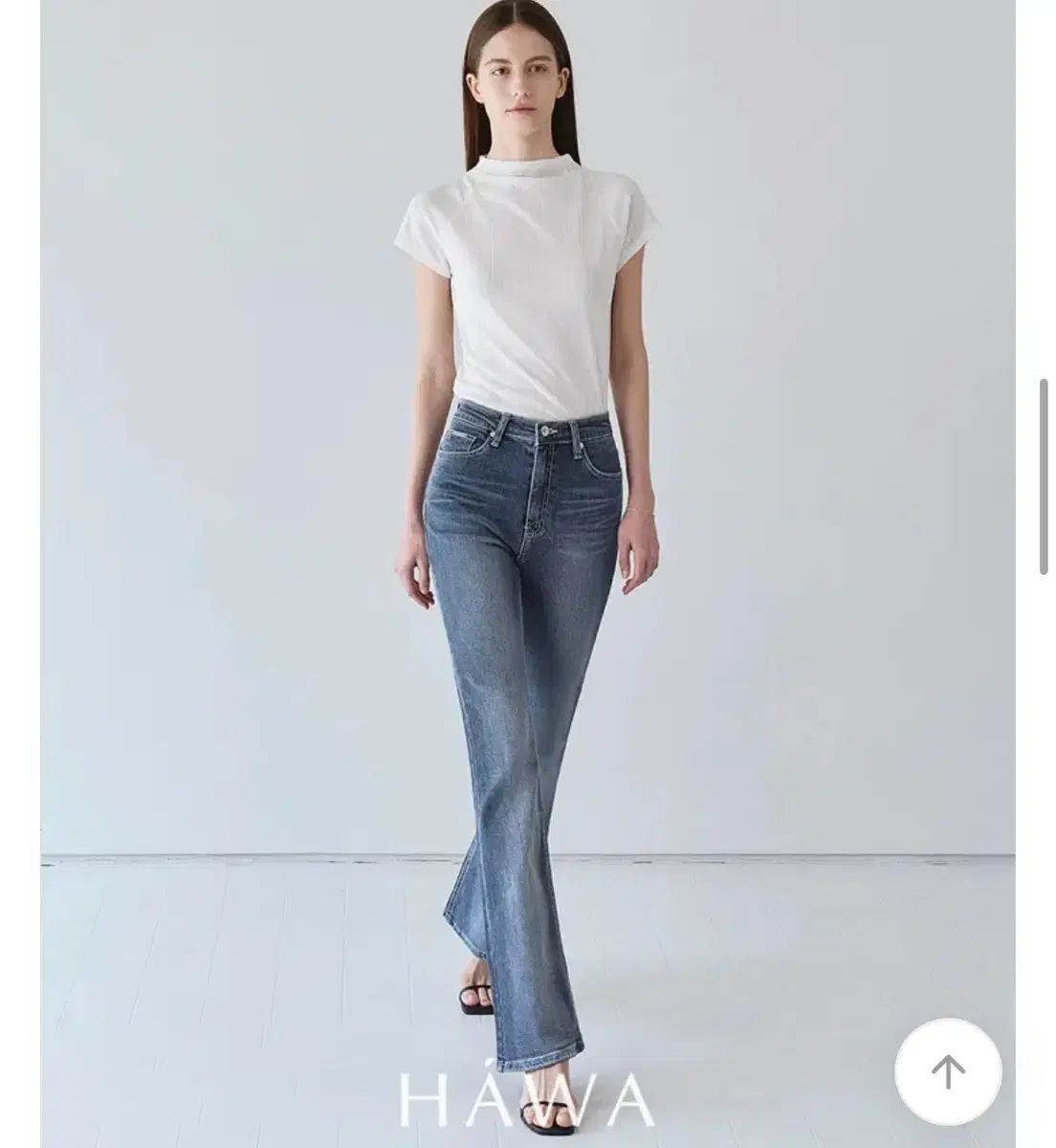  HAWA アマルフィ オール ブラッシュ ブーツカット デニム その他 デニム ジーンズ