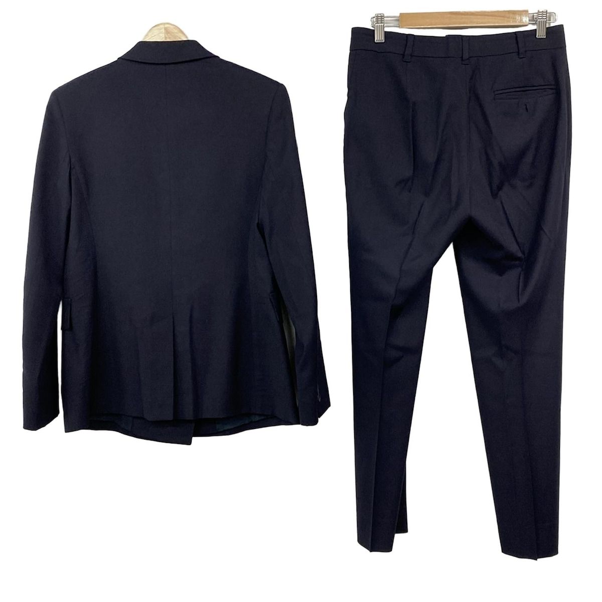 マックスマーラ　ダブルパンツスーツ　ダークネイビー　４２　 白タグ　匿名配送 Max Mara STUDIO(マックスマーラスタジオ) レディースパンツスーツ