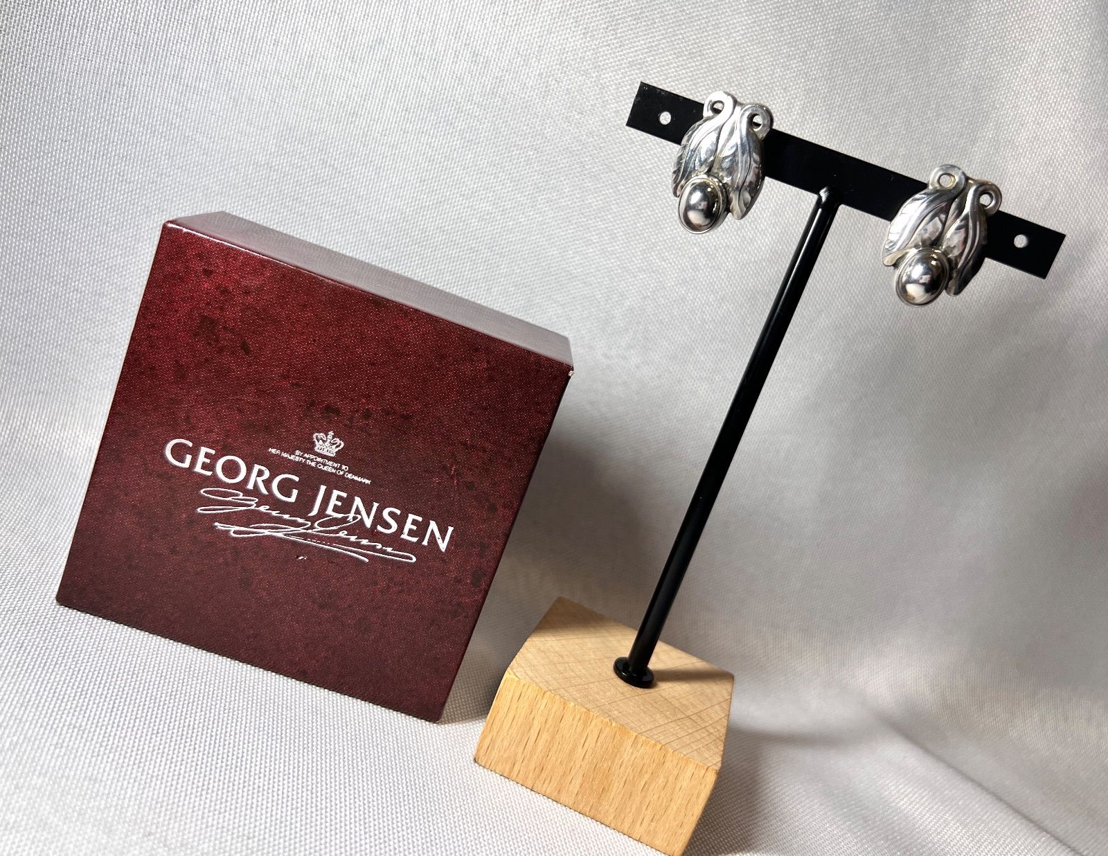 モデル Georg Jensen ジョージジェンセン 108 スターリングシルバー SV 925 イヤリング デンマーク 箱あり