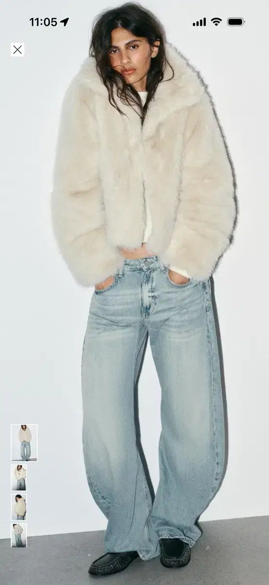 ZARA ショート ファー コート 5320 725