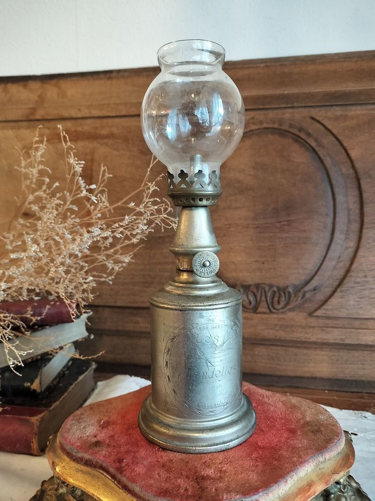 フランス アンティーク 素敵な Hirondelle オイルランプ 1900年 - メルカリ