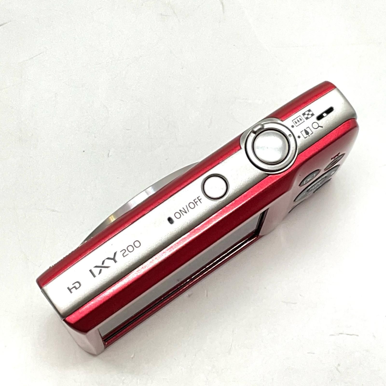  Canon コンパクトデジタルカメラ IXY 200 レッド 超 コンパクトデジタルカメラ デジタルカメラ
