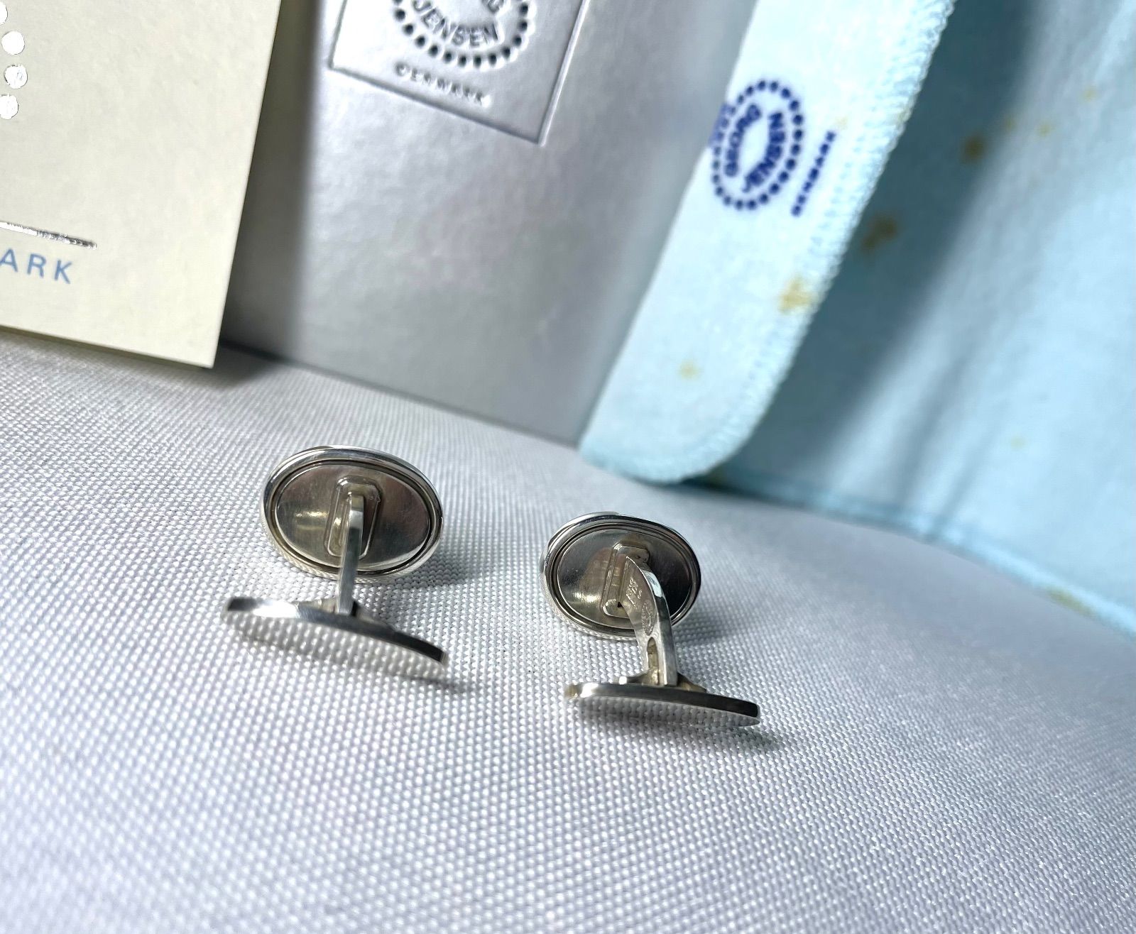 箱付　ジョージジェンセン スターリングシルバー カフリンクス　カフス　SV925 箱付 ジョージジェンセン スターリングシルバー カフリンクス カフス SV925