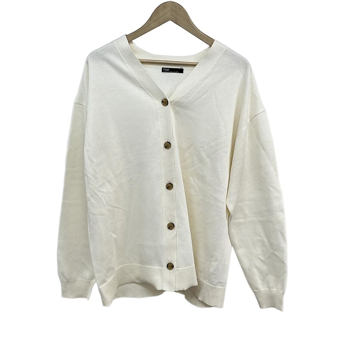 Plage プラージュ カーディガン レディース アイボリー 長袖