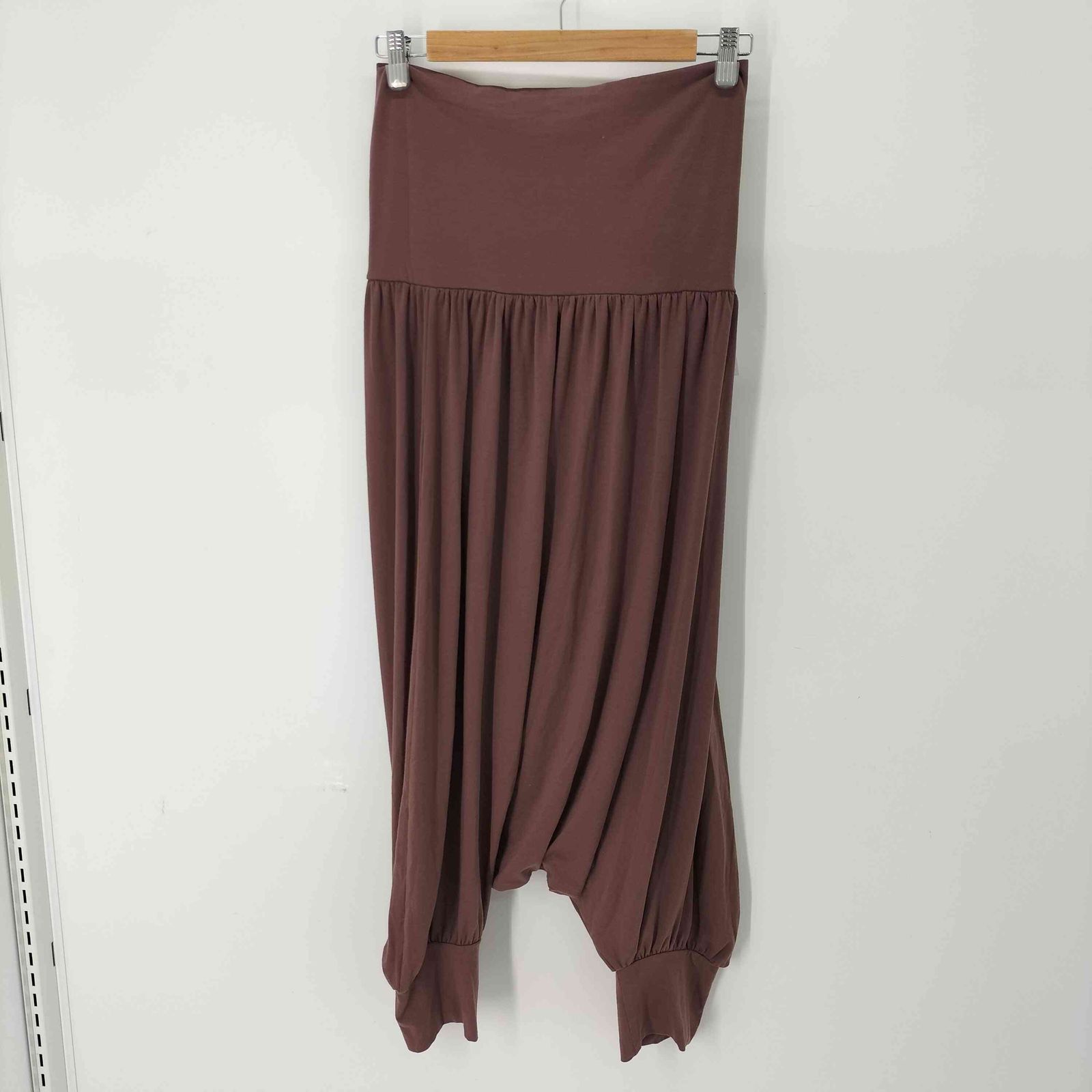 モユル 萌 MOYURU ハイウエストギャザー サルエルパンツ レディース