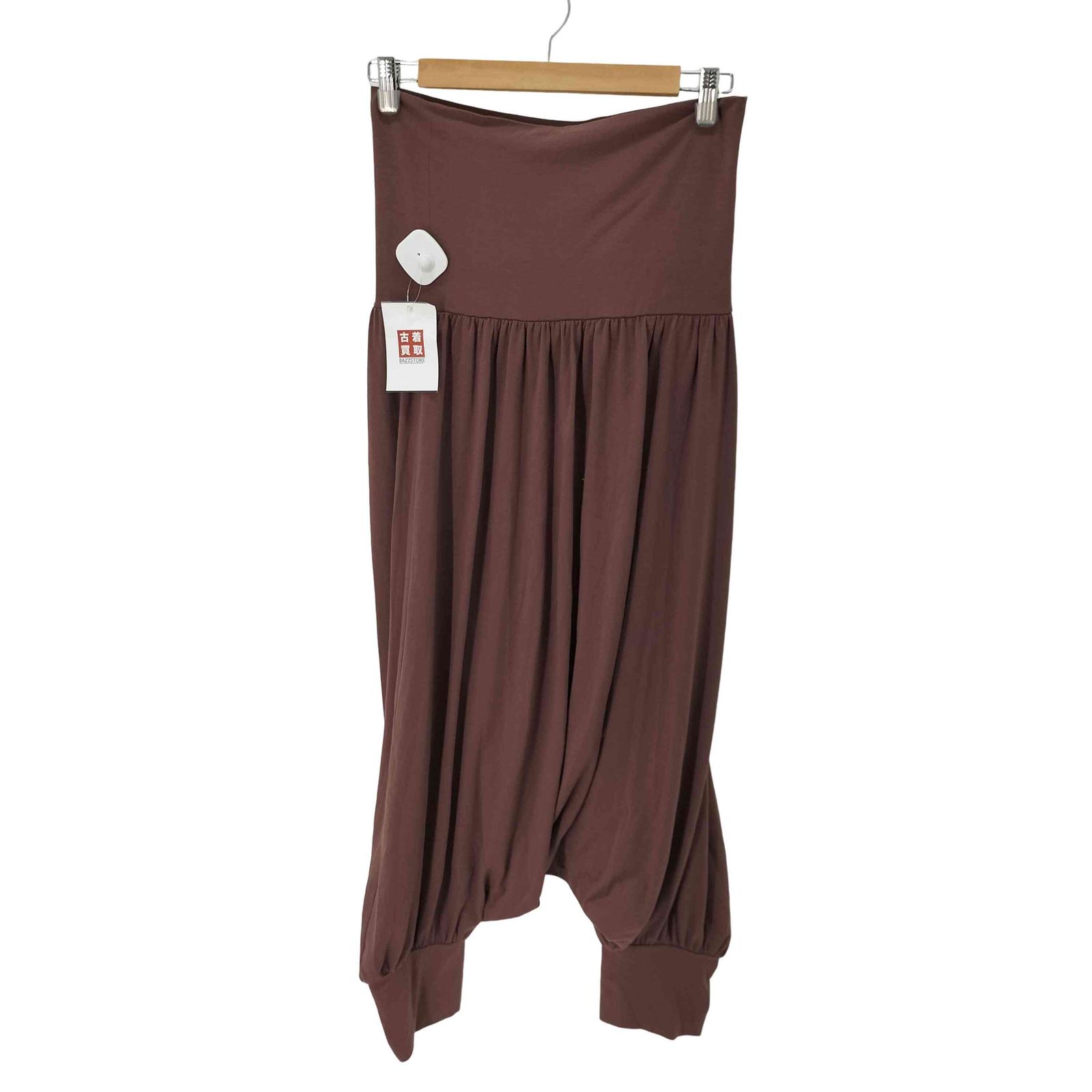 新品未使用　萌　MOYURU　モユル　サルエルパンツ ポケット付き　M~Lサイズ モユル 萌 MOYURU ハイウエストギャザー サルエルパンツ レディース