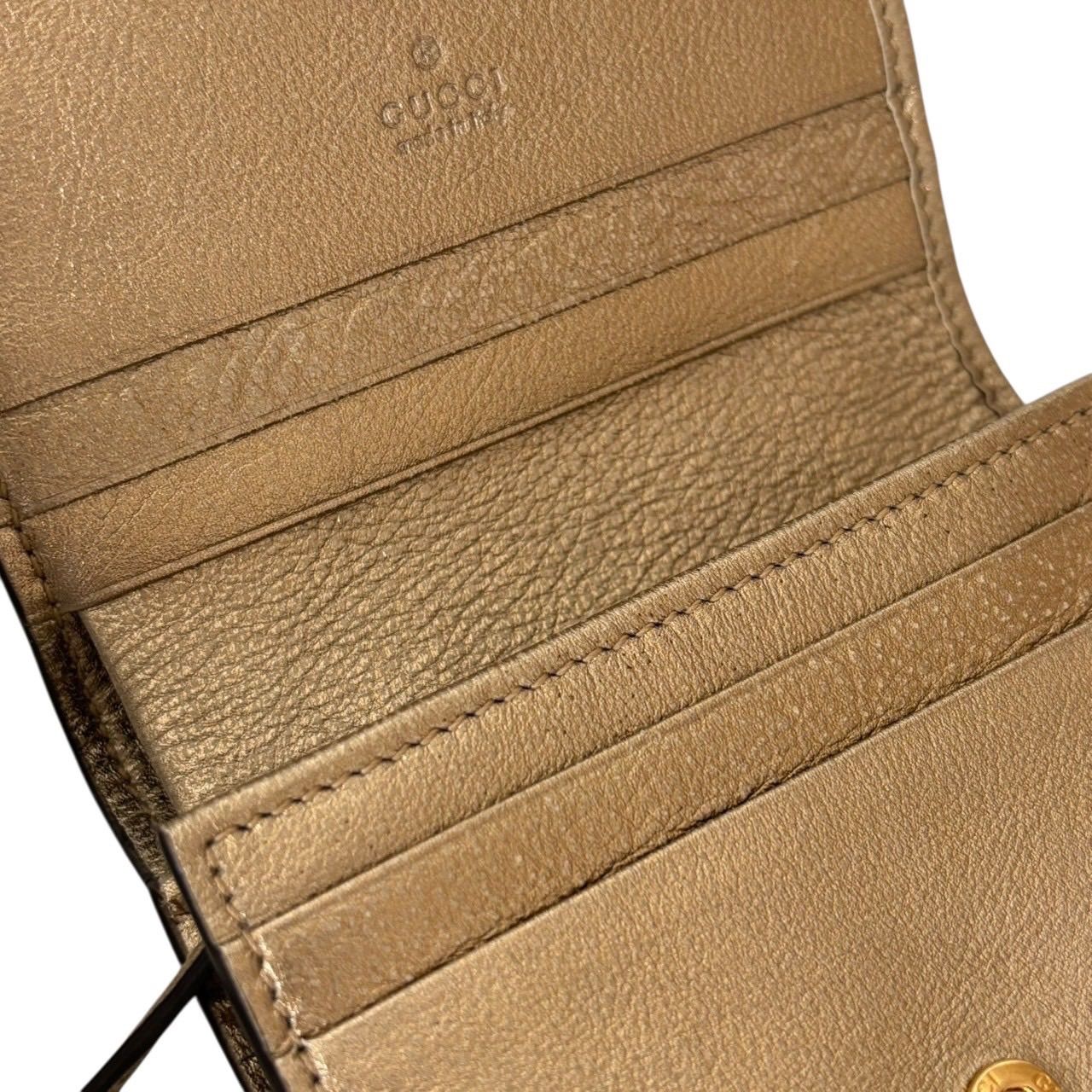 GUCCI グッチ 456126 財布 コンパクトウォレット ミニ財布 二つ折り