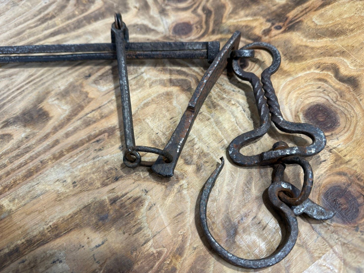 S00939 自在鉤（じざいかぎ） 囲炉裏（いろり） 古民具 - メルカリ
