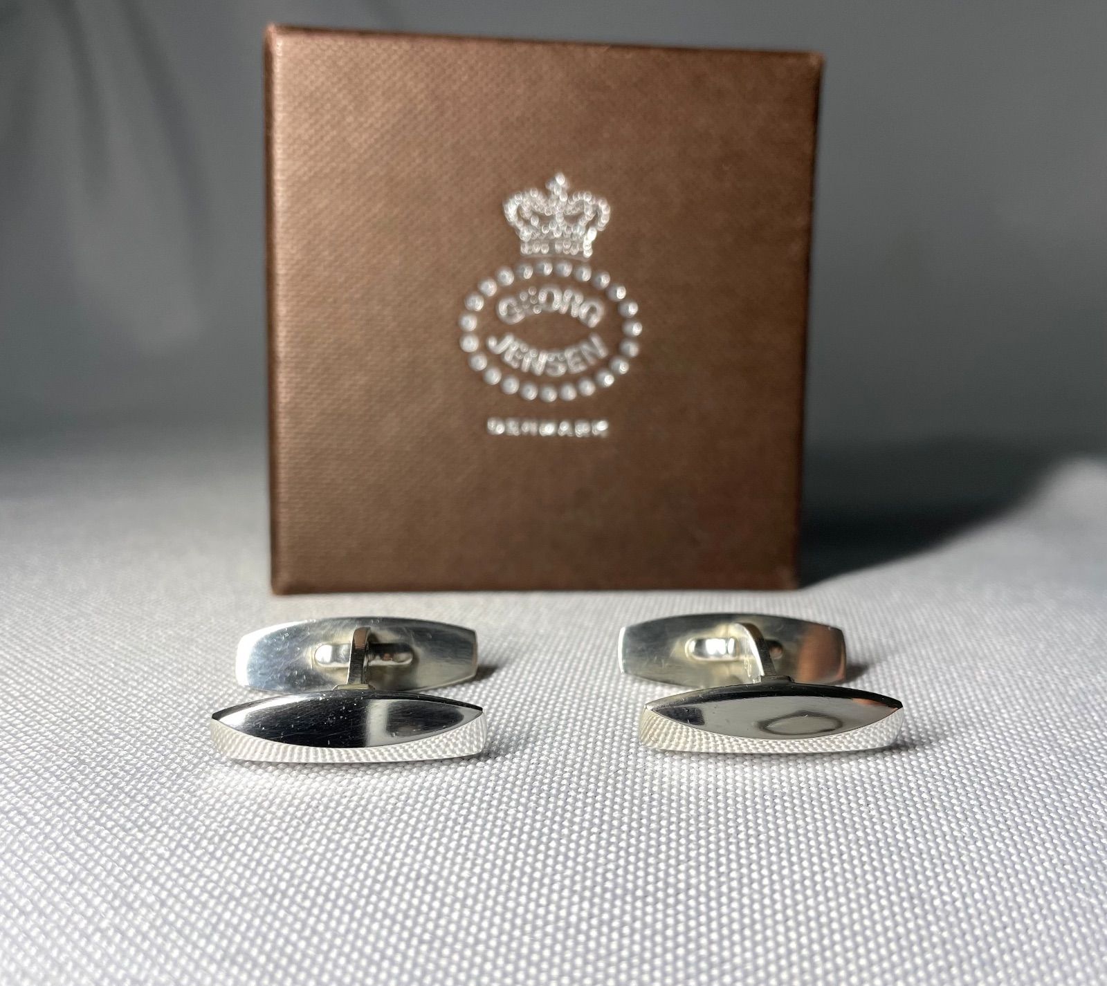 箱付　ジョージジェンセン スターリングシルバー カフリンクス　カフス　SV925 箱付 ジョージジェンセン スターリングシルバー カフリンクス カフス