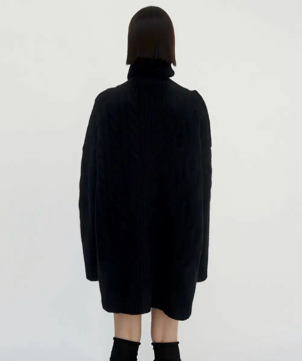 トリミングバード オープン 텍스처 ニット ワンピ―ス