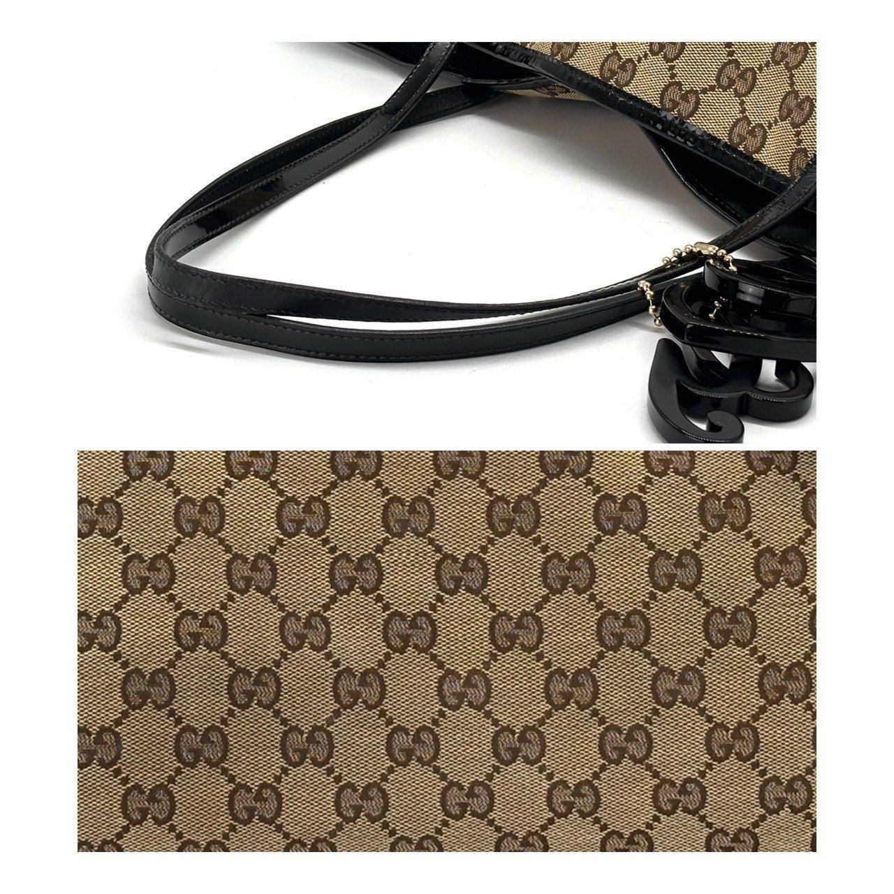 通勤も私服も、これで正解】 GUCCI トートバッグ GGキャンバス 肩掛け