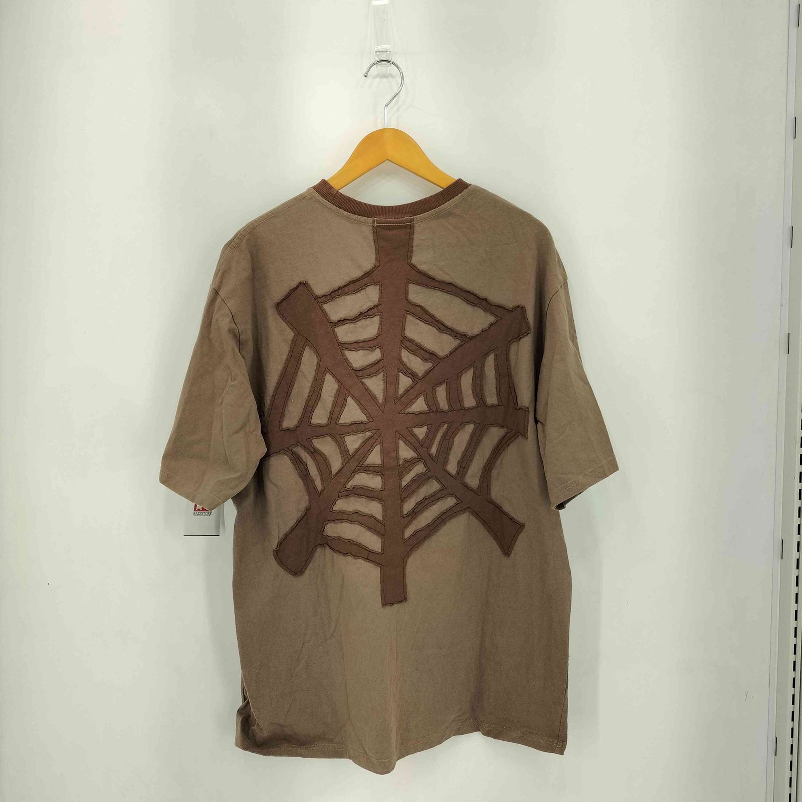 ユーズドフルギ USED古着 スパイダーハーフジップTシャツ メンズ XL