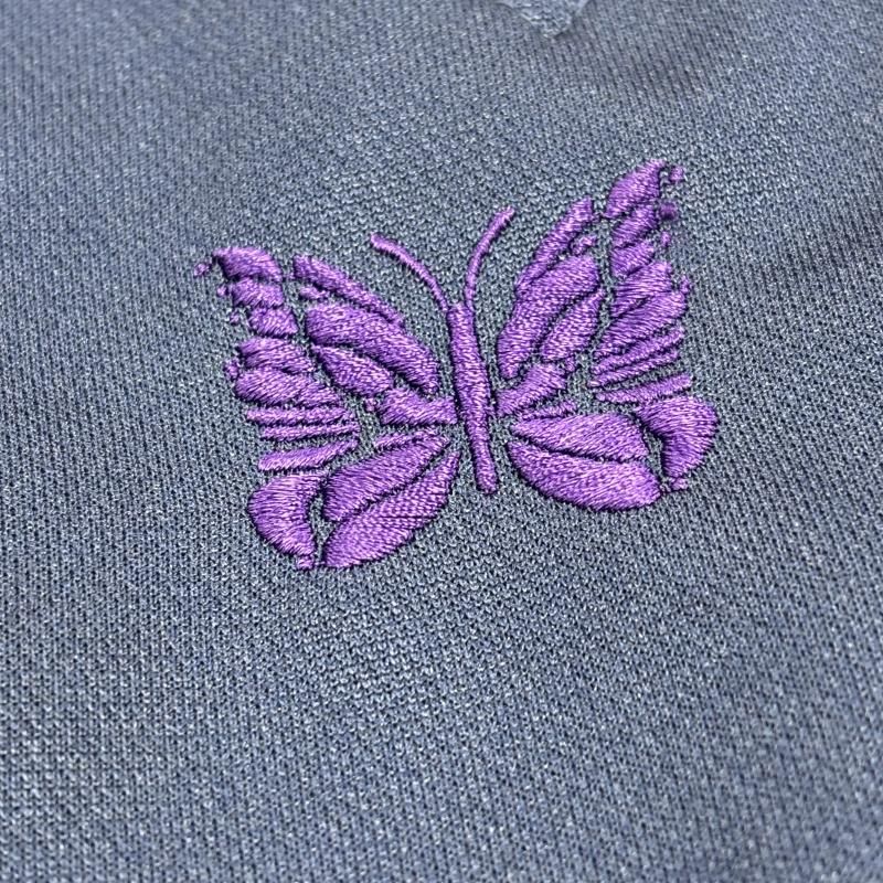 ニードルス ブーツカット トラックパンツ FK195 蝶 刺繍 ゴムウエスト