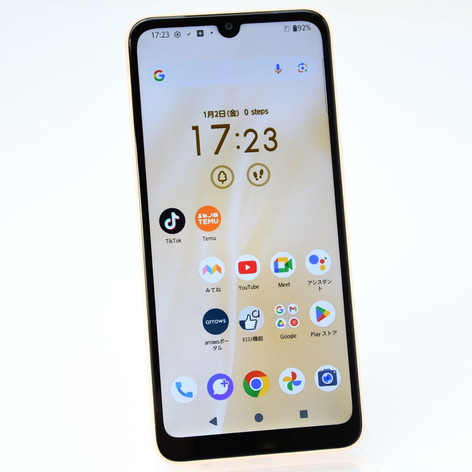 新品同様】SIMフリー au arrows We2 FCG02 ライトオレンジ - メルカリ