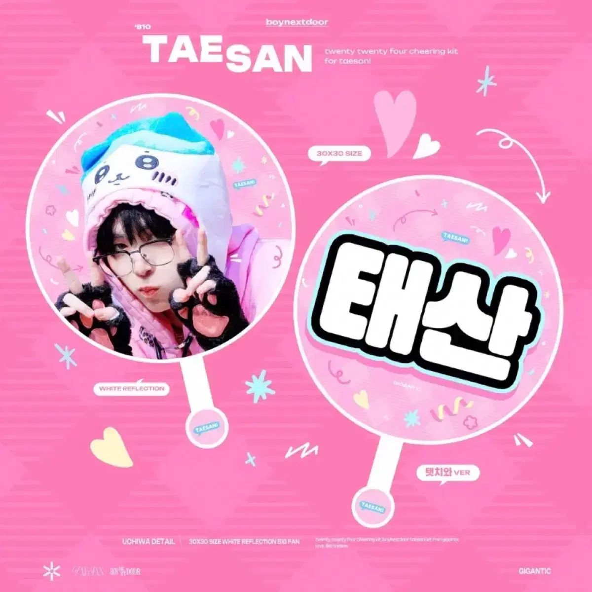 BOYNEXTDOOR テサン うちわ BOYNEXTDOOR(ボイネク) テサン(TAESAN) 様 うちわ BOYNEXTDOOR