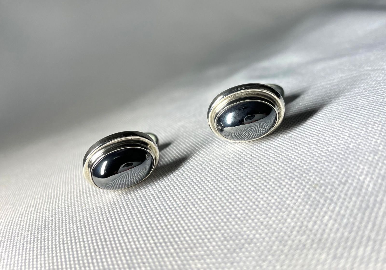 美品 GEORG JENSEN ジョージジェンセン #44B ヘマタイト装飾