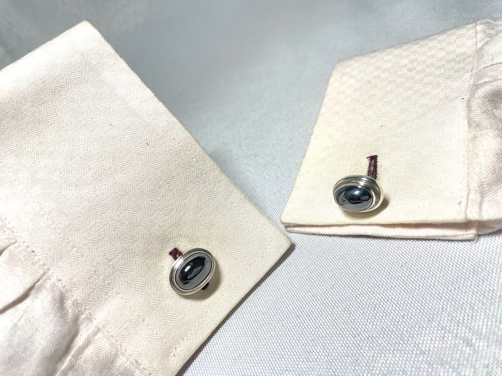 美品 GEORG JENSEN ジョージジェンセン #44B ヘマタイト装飾