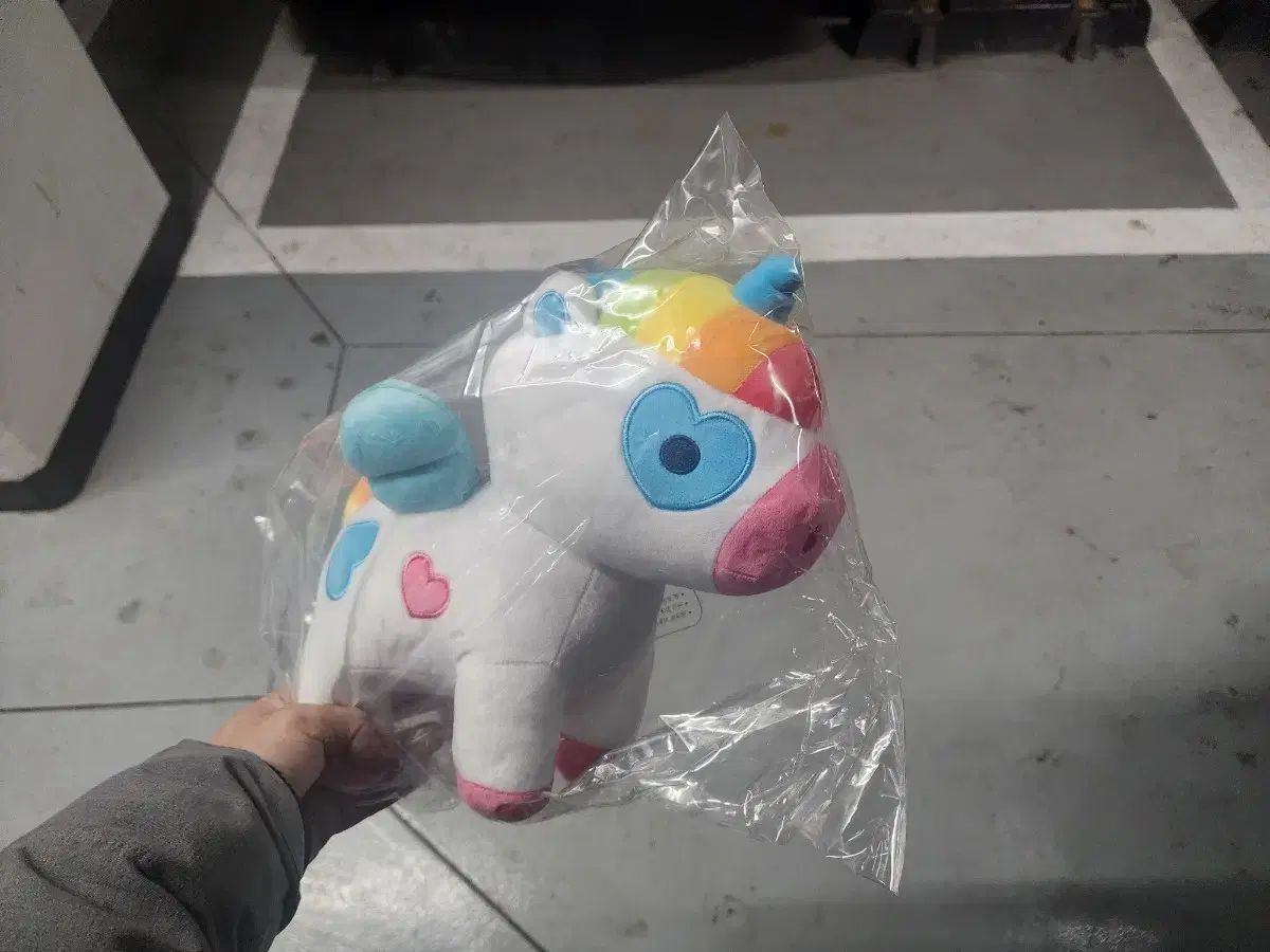 ベベピン パープルのユニコーンぬいぐるみ