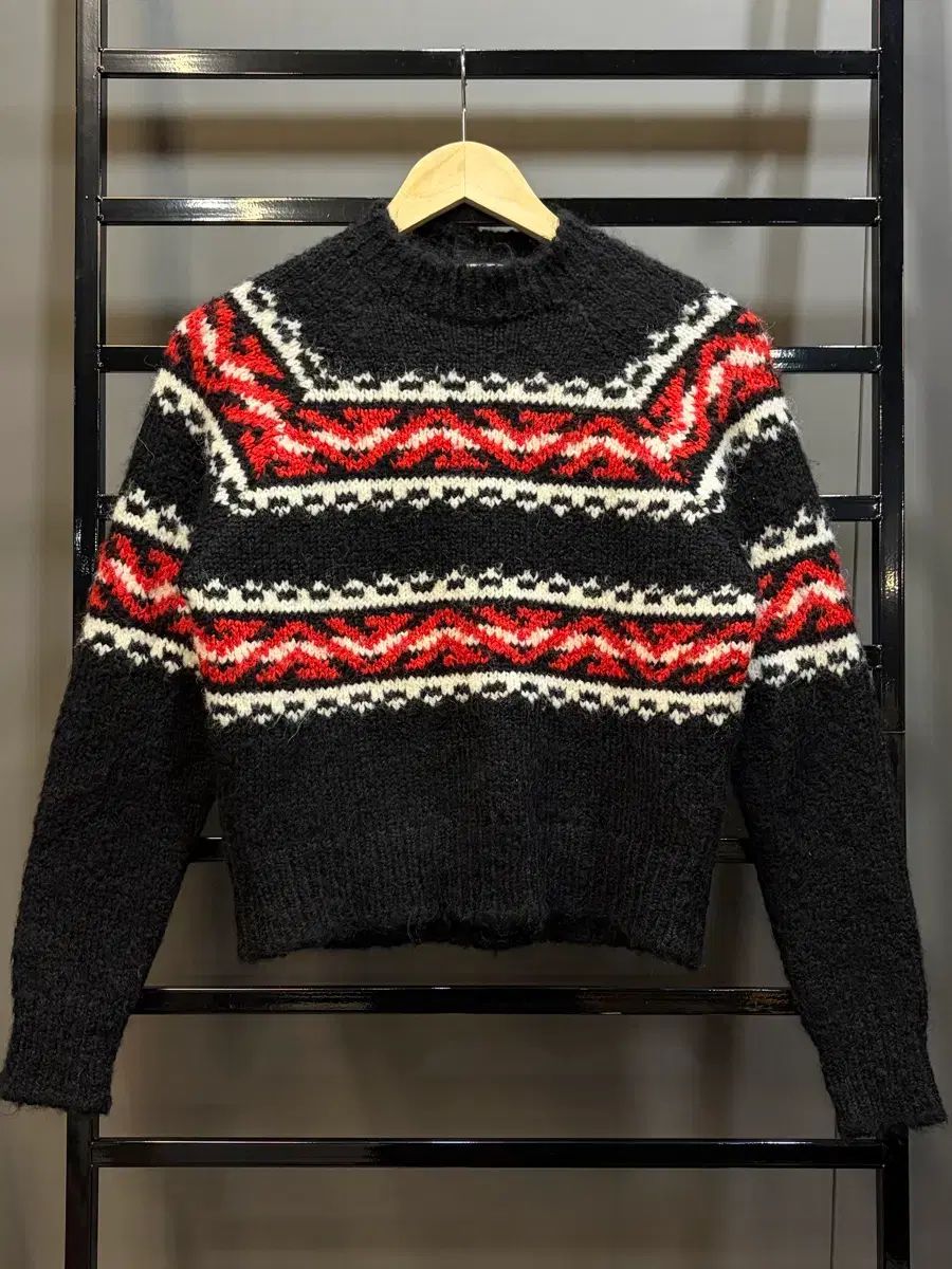 XS サンドロ レディース アルパカ ブレンド パータン ニット 6 9