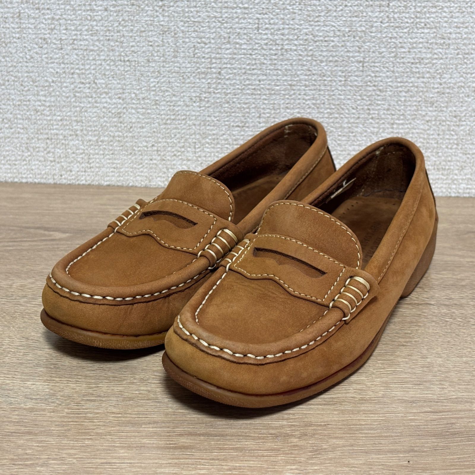 REGAL リーガル 24 REGAL スエード ローファー コインローファー ブラウン 茶 レザー カジュアル ビジネスシューズ レディース 24.0cm