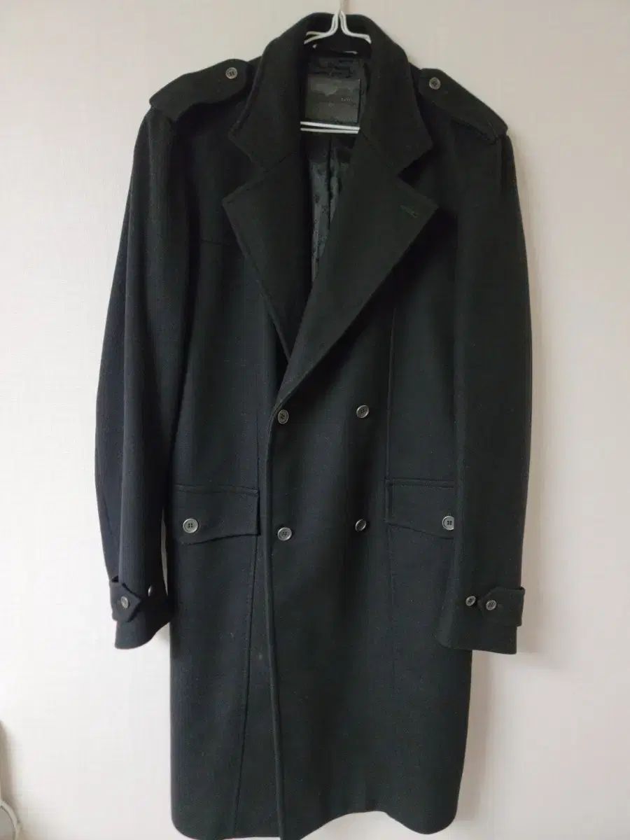 Bally バリー ブラック ダブル ロング カシミア コート 50 Lサイズ