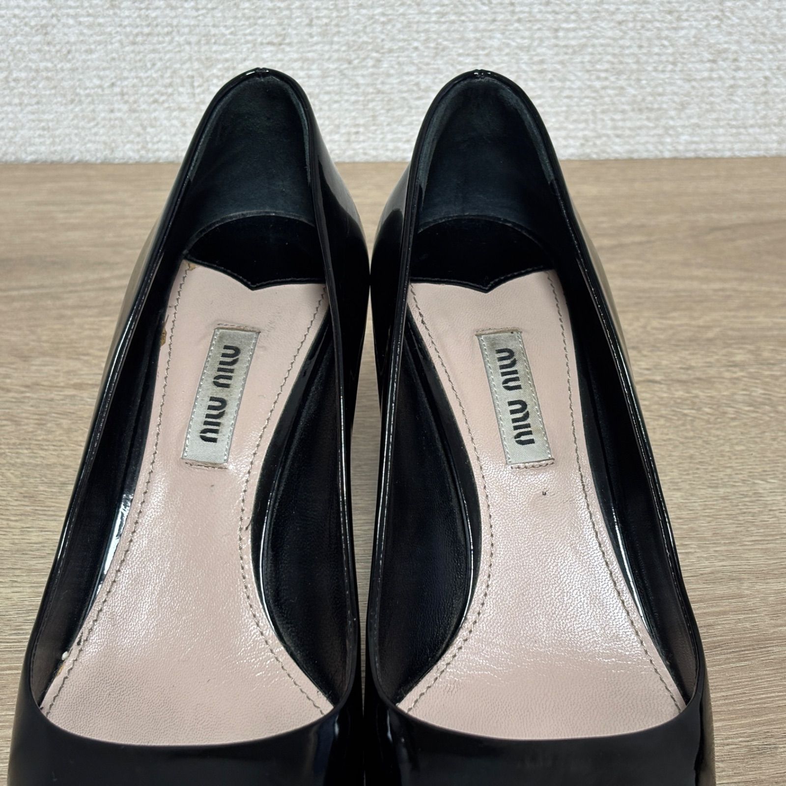 MIU MIU ミュウミュウ パンプス ヒール エナメル パテント レザー