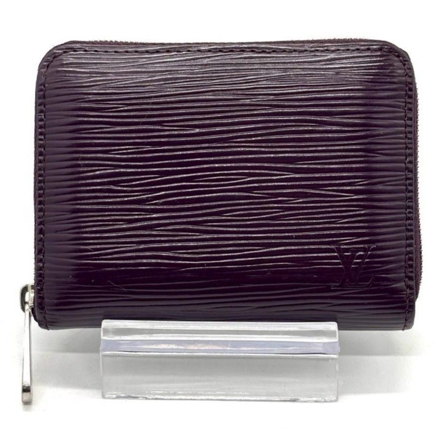 黒じゃ物足りないあなたへ LOUIS VUITTON コインパース エピ ジッピー ラウンドファスナー コンパクトウォレット M 6015 K ルイヴィトン カシス パープル