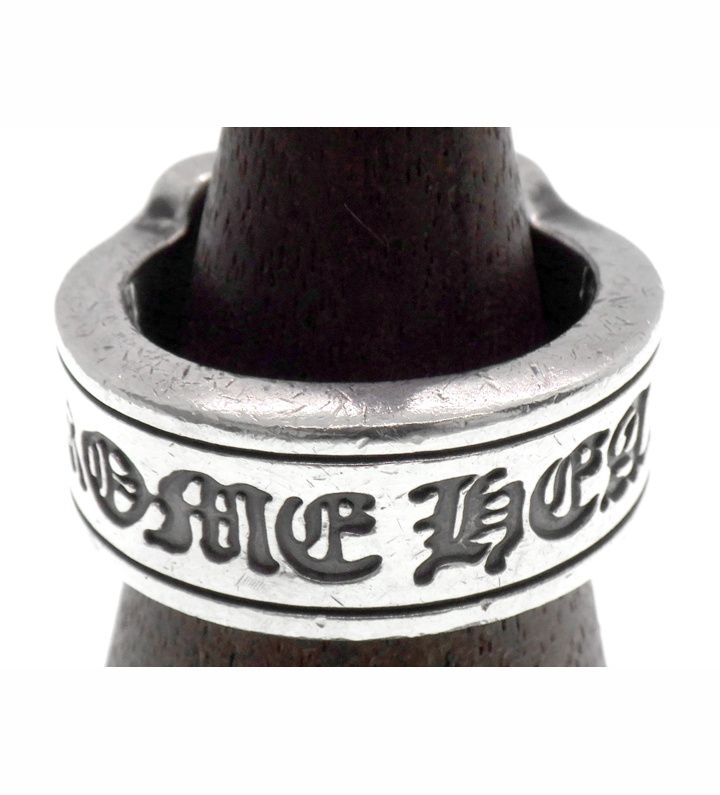クロムハーツ CHROME HEARTS LG SCROLL LABEL ラージ スクロールラベル シルバー リング 46963
