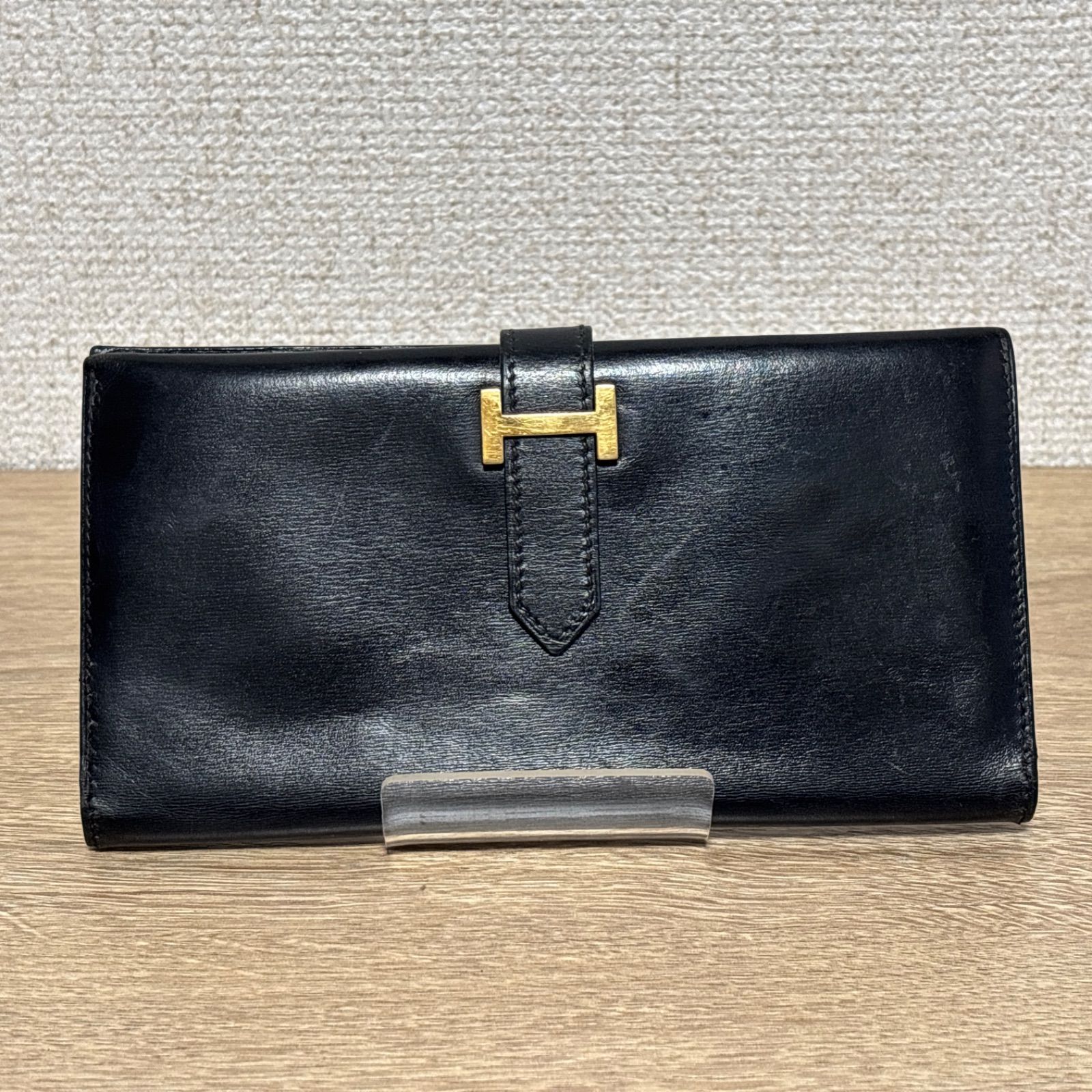 【極美品】HERMES ベアンクラシック　ゴールド金具　ボックスカーフ　長財布 楽天市場】エルメス HERMES べアン クラシック ボックスカーフ (レザー