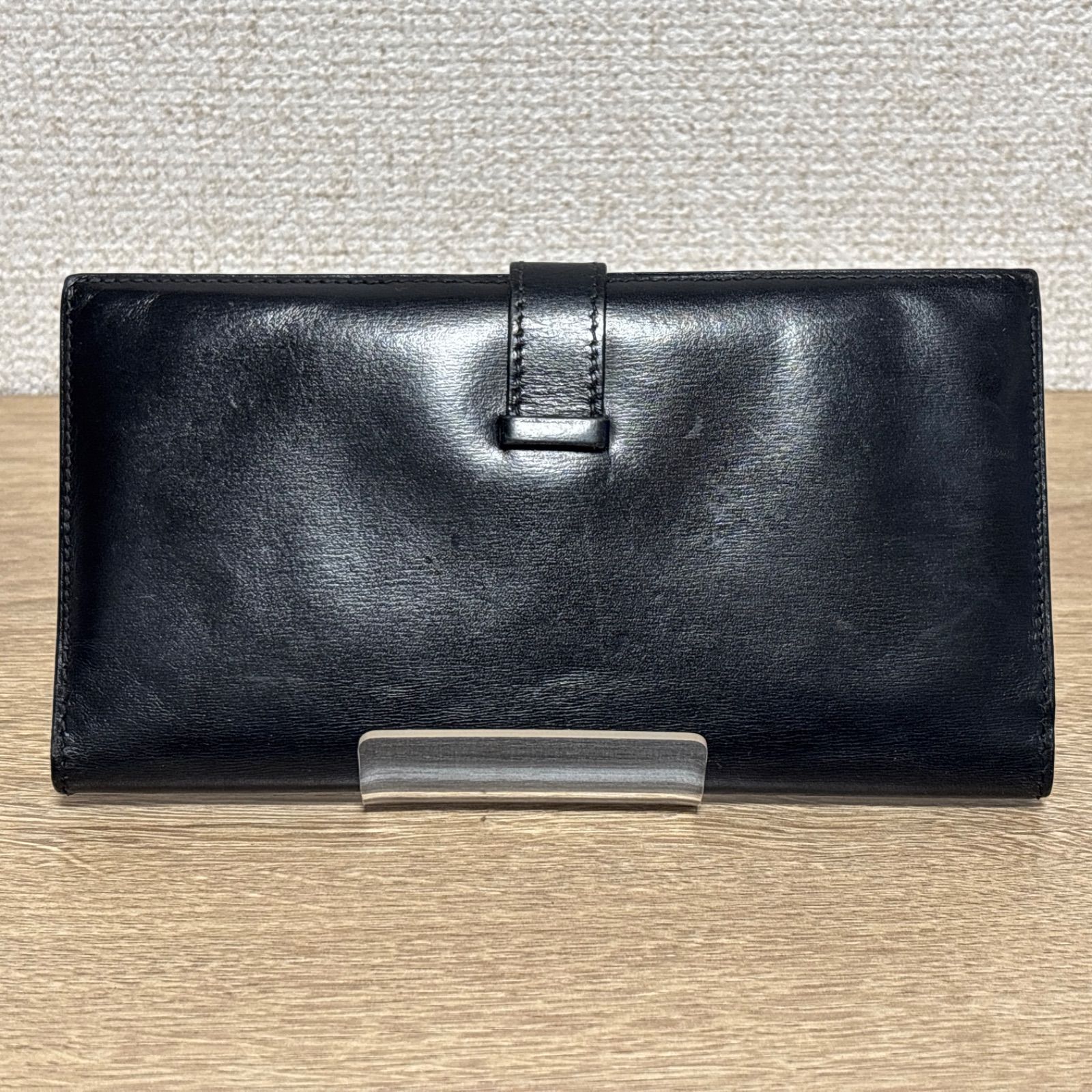 HERMES ブラックレザー 長財布 H型留め具 箱付き HERMES ブラックレザー 長財布 H型留め具 箱付き 楽天市場】h型 財布（