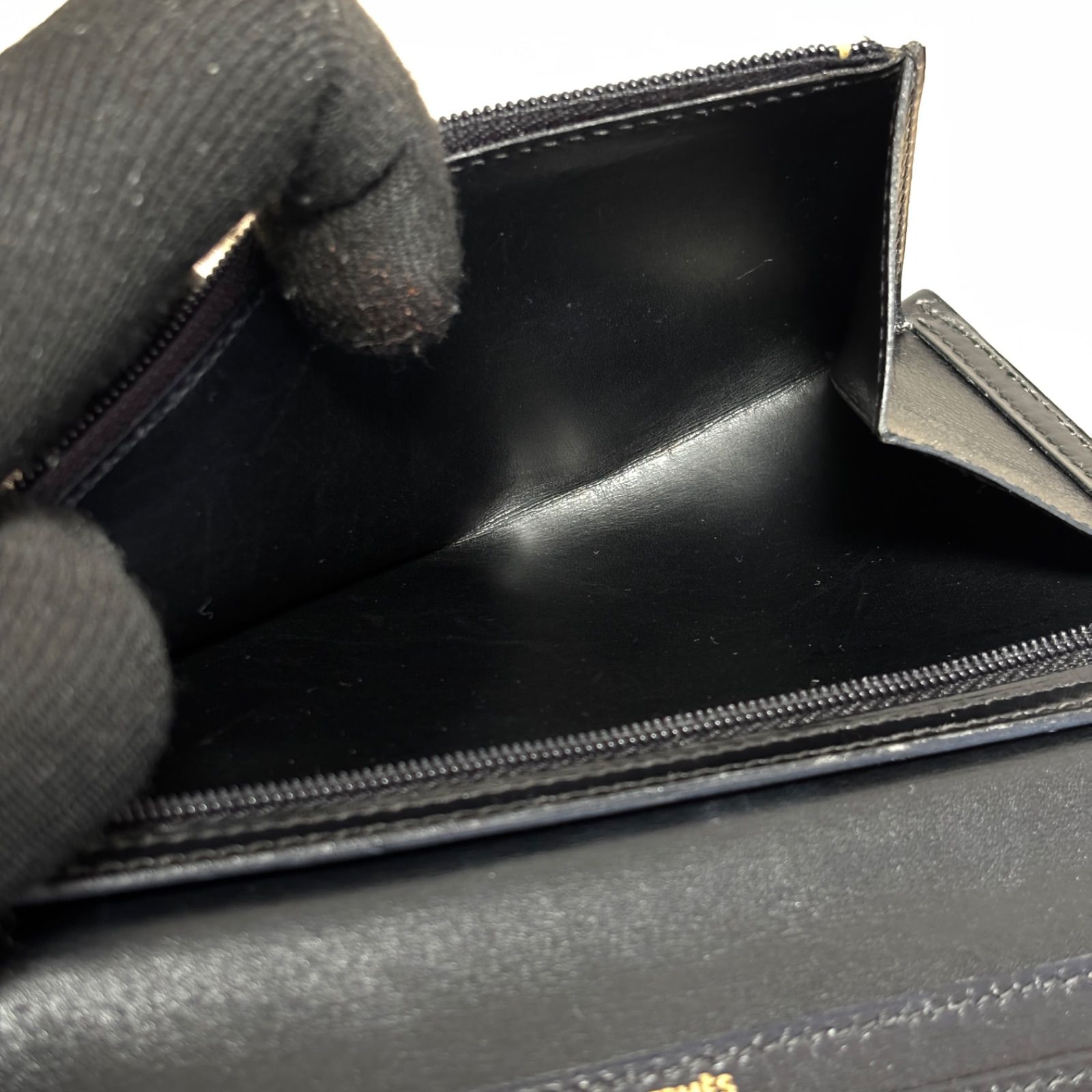 HERMES ブラックレザー 長財布 H型留め具 箱付き HERMES ブラックレザー 長財布 H型留め具 箱付き 楽天市場】h型 財布（