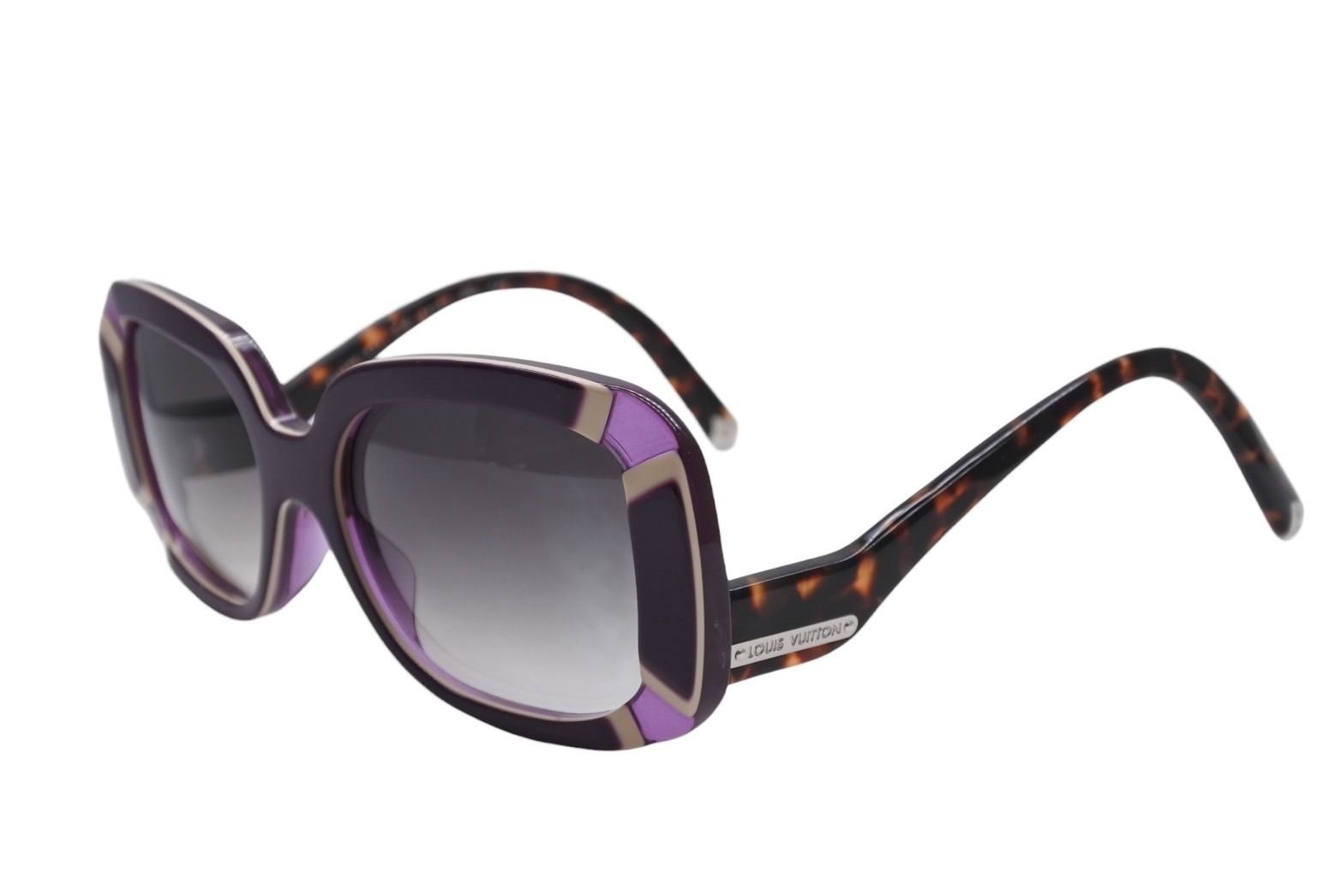 LOUIS VUITTON ルイヴィトン サングラス アイウェア Z 0637 E 91 B サイズ55 17 145 パープル べっ甲カラー 4 010735