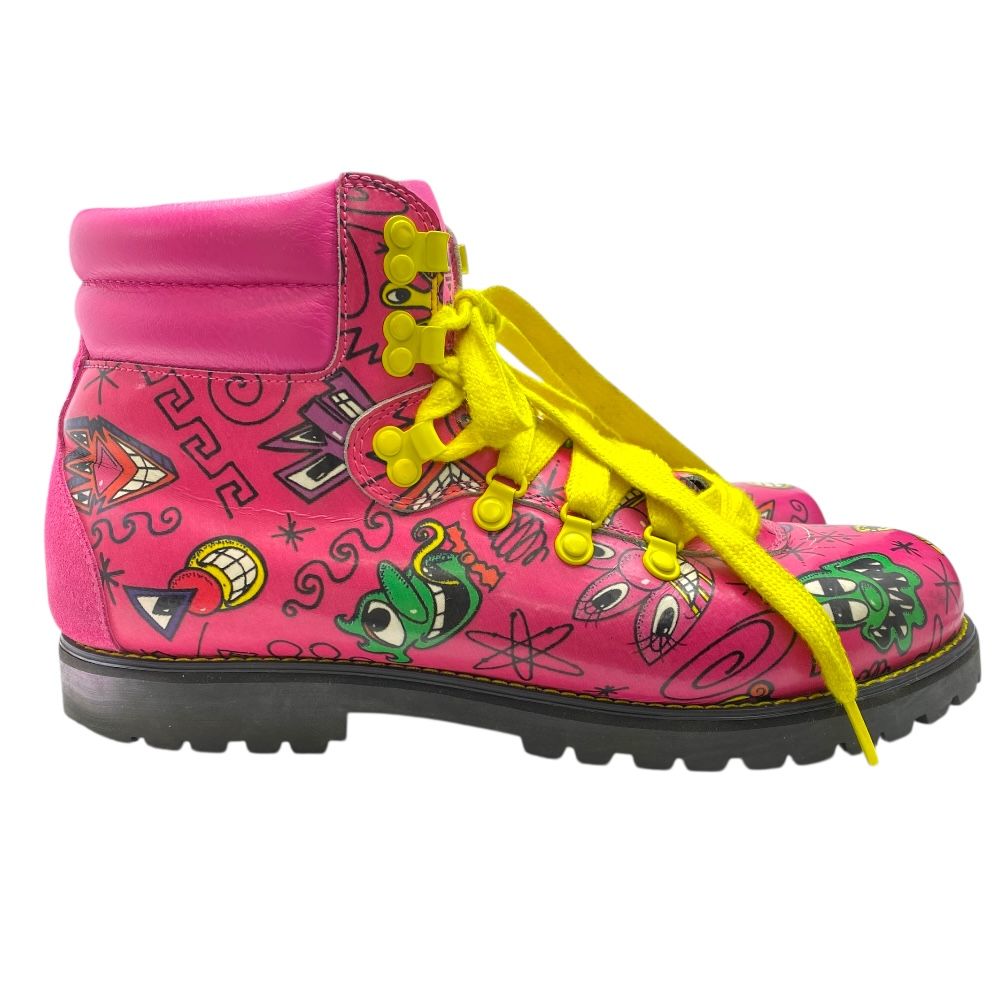 アディダス×ジェレミースコット ハイキング ブーツ スニーカー ピンク