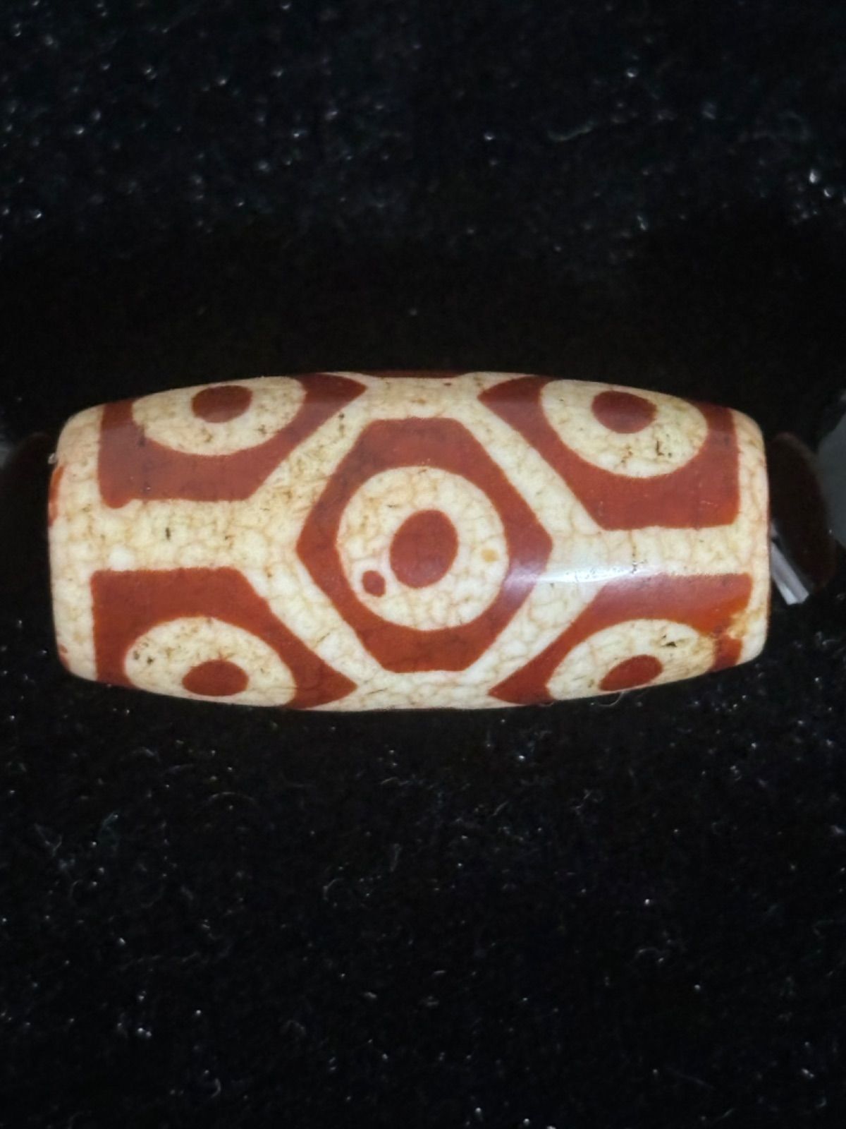 中国 チベット 龍紋亀甲 天珠 密教 ブレスレット