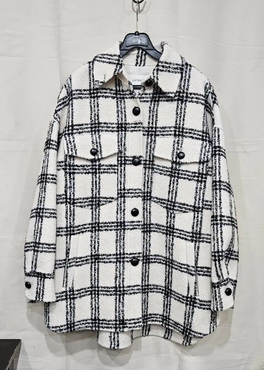 Lamerei ウール アルパカ チェック ジャケット